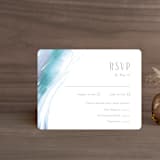 "apogean tide" - RSVP Cards in Lagoon by Jennifer Wick - Front
