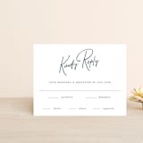 "Proposal" - RSVP Cards in Marine by Sandra Picco Design - Front