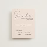 "Aesthetic" - RSVP Cards in Blush by Liz Conley - Front