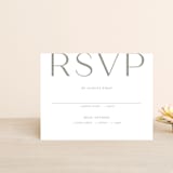 "Frame" - RSVP Cards in Granite by Lori Wemple - Front