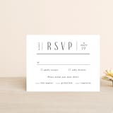 "Narrative" - RSVP Cards in Frost by Jennifer Wick - Front
