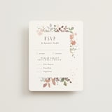 "Wesleyan Hill" - RSVP Cards in Wildflower by Jennifer Wick - Front