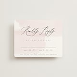 "Painterly" - RSVP Cards in Blush by Kelly Schmidt - Front
