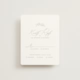 "Essential" - RSVP Cards in Mist by Design Lotus - Front