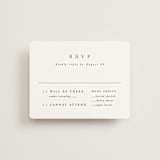 "And here we are" - RSVP Cards in Marble by Lea Delaveris - Front