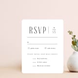 "Arcadia" - RSVP Cards in Onyx by Jennifer Wick - Front
