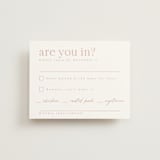 "Party Accordingly" - RSVP Cards in Blush by Hudson meet Rose - Front
