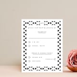 "Beau tied" - RSVP Cards in Tuxedo by Gwen Bedat - Front