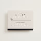 "Cambridge" - RSVP Cards in Tuxedo by Amy Kross - Front