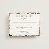 "Blossom" - RSVP Cards in Blush by Susan Moyal - Front