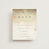 "Pastel Sky" - RSVP Cards in Moss by Hannah Williams - Front