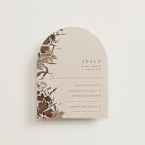 "Fall Garden Bouquet" - RSVP Cards in Rust by Grace Kreinbrink - Front