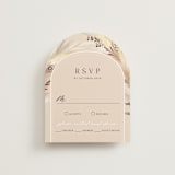 "Bohemian Pampas" - RSVP Cards in Sand by Kaydi Bishop - Front