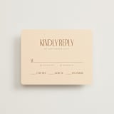 "Classic Touch" - RSVP Cards in Rust by April Astudillo - Front