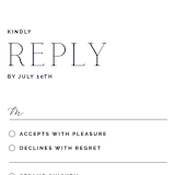 "Forever Intertwined" - RSVP Cards in Navy by Lindsay Stetson Thompson - Detail