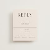 "Genevieve" - RSVP Cards in Cream by Sandra Picco Design - Front