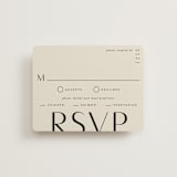 "Amara" - RSVP Cards in Sand by Robert and Stella - Front