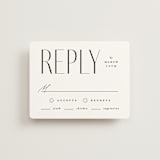 "Bold Union" - RSVP Cards in Cloud by Everett Paper Goods - Front