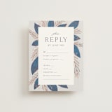 "Bouquet" - RSVP Cards in Cobalt by Jen Owens - Front