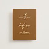 "Classic and Floral" - RSVP Online Enclosure Cards in Bark by Jen Ramsey - Front
