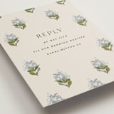 "Blockprint" - RSVP Online Enclosure Cards in Almond by Olivia Kanaley Inman - Detail