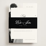 "Side by Side" - RSVP Online Enclosure Cards in Tuxedo by Orasie - Assembled with Belly Band
