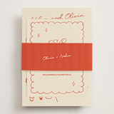 "Party On!" - RSVP Online Enclosure Cards in Sangria Spark by Zove Ahhh - Assembled with Belly Band