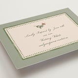 "Wedding Tapestry" - RSVP Online Enclosure Cards in Coral Fern by Chris Griffith - Detail