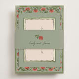 "Wedding Tapestry" - RSVP Online Enclosure Cards in Coral Fern by Chris Griffith - Assembled with Belly Band