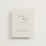 "kinkaid" - RSVP Online Enclosure Cards in Ivory by Carolyn Nicks - Front