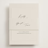 "kinkaid" - RSVP Online Enclosure Cards in Ivory by Carolyn Nicks - Assembled with Belly Band