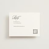 "Sophistique" - RSVP Online Enclosure Cards in Linen by Cindy Reynolds - Front