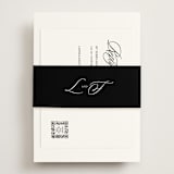 "Sophistique" - RSVP Online Enclosure Cards in Linen by Cindy Reynolds - Assembled with Belly Band