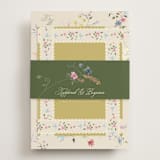 "whimsey floral" - RSVP Online Enclosure Cards in English Garden by Phrosné Barwood - Assembled with Belly Band