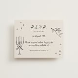 "simple monogram" - RSVP Online Enclosure Cards in Lace by Cass Loh - Front