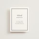 "Timeless Together" - RSVP Online Enclosure Cards in Tuxedo by Carolyn MacLaren - Front