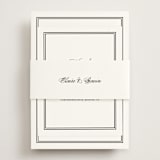 "Timeless Together" - RSVP Online Enclosure Cards in Tuxedo by Carolyn MacLaren - Assembled with Belly Band