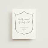 "signature monogram" - RSVP Online Enclosure Cards in Sage by Sara Hicks Malone - Front