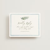 "Alento" - RSVP Online Enclosure Cards in Celeste by Pati Cascino - Front