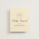"Elegant and Formal" - RSVP Online Enclosure Cards in Sunshine by Jen Ramsey - Front