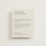 "Editorial" - RSVP Online Enclosure Cards in Forest by Bethan - Front