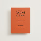 "Bold and Demure" - RSVP Online Enclosure Cards in Amaro by Claire - Front