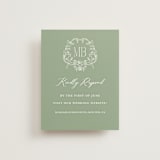 "Eternal Grace" - RSVP Online Enclosure Cards in Leaf by Sherley Ferreira - Front