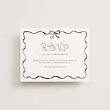 "quirky fun" - RSVP Online Enclosure Cards in Tuxedo by Cass Loh - Front