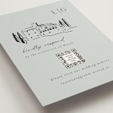 "Countryside Villa" - RSVP Online Enclosure Cards in Noir by Shiny Penny Studio - Detail
