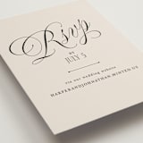"Mirin" - RSVP Online Enclosure Cards in Linen by Kate Ahn - Detail