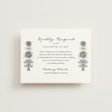 "Hand illustrated Garden Gate" - RSVP Online Enclosure Cards in Forest by Jackie Crawford - Front