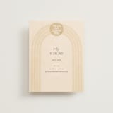 "Chuppah Arch" - RSVP Online Enclosure Cards in Desert Sun by Laura Bolter - Front