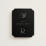 "Refined Beauty" - RSVP Online Enclosure Cards in Cream by Stacey Day - Front