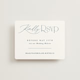 "Modern Romance" - RSVP Online Enclosure Cards in Navy by Hooray Creative - Front